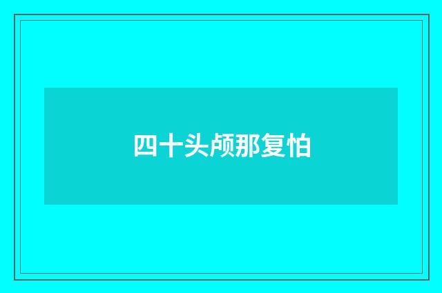 四十头颅那复怕