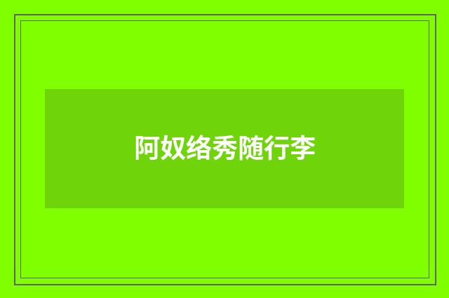 阿奴络秀随行李