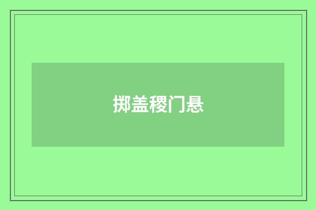 掷盖稷门悬