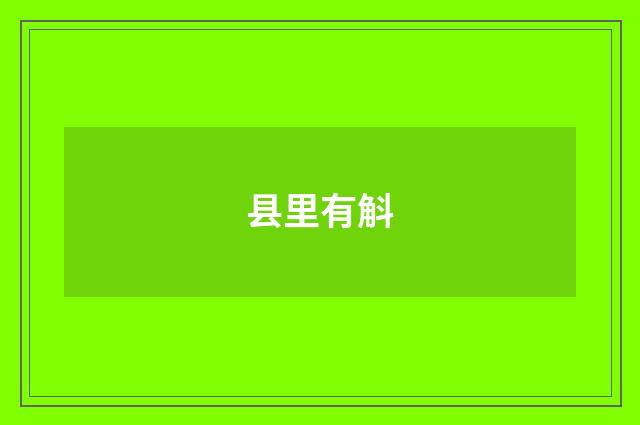 县里有斛