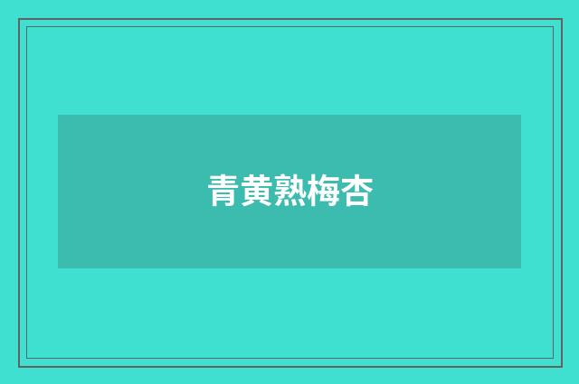 青黄熟梅杏