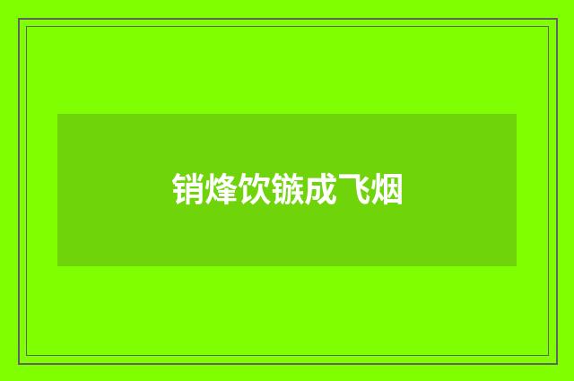 销烽饮镞成飞烟