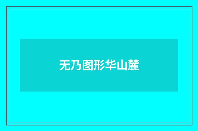 无乃图形华山麓