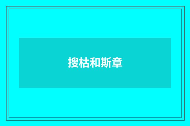 搜枯和斯章