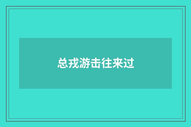 总戎游击往来过