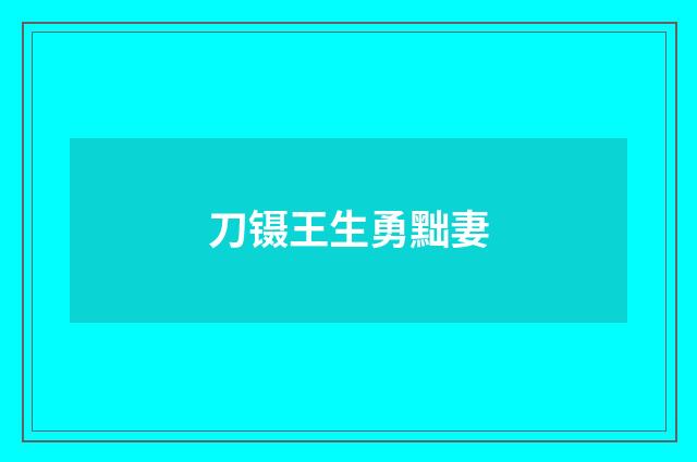 刀镊王生勇黜妻