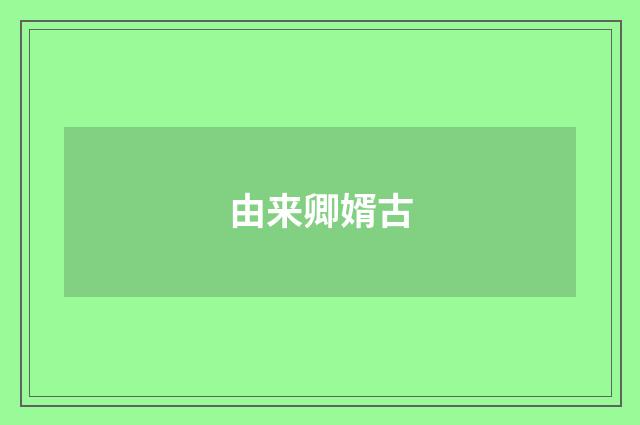 由来卿婿古