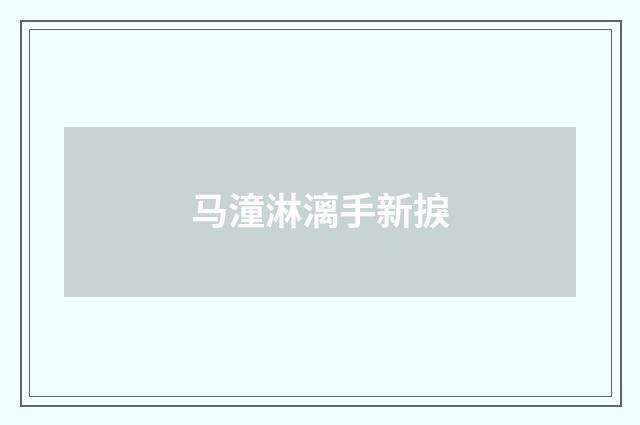 马潼淋漓手新捩