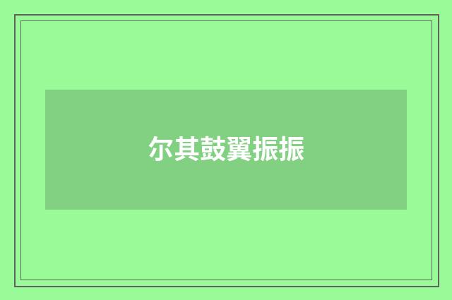 尔其鼓翼振振