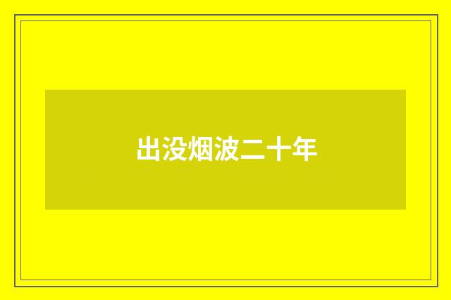 出没烟波二十年