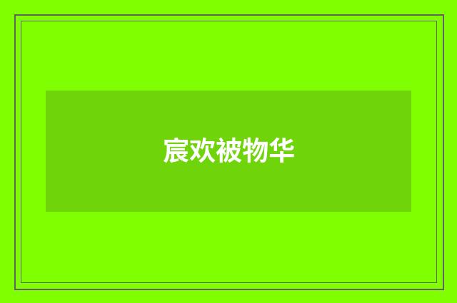 宸欢被物华