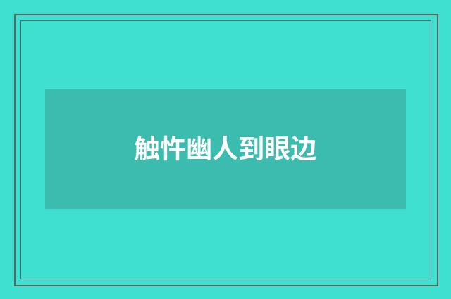 触忤幽人到眼边