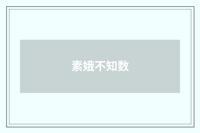 素娥不知数