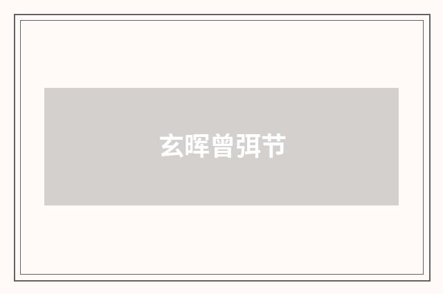 玄晖曾弭节