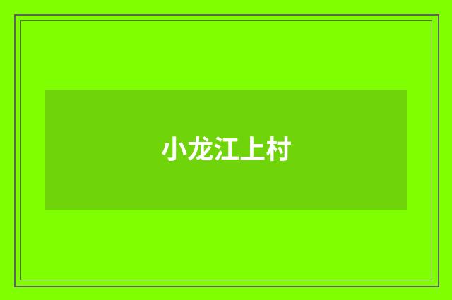 小龙江上村