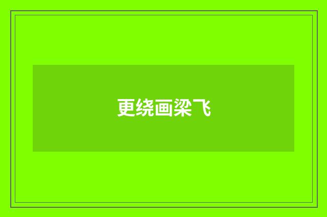 更绕画梁飞