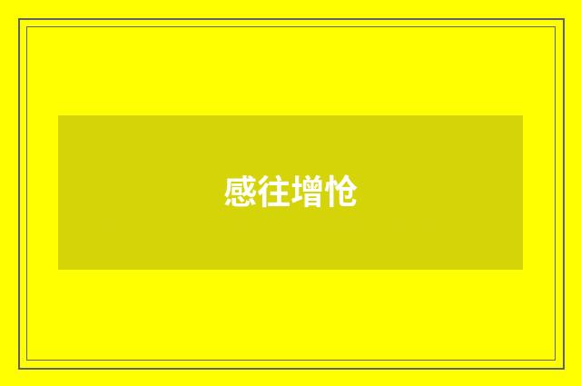 感往增怆