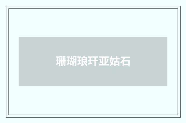 珊瑚琅玕亚姑石