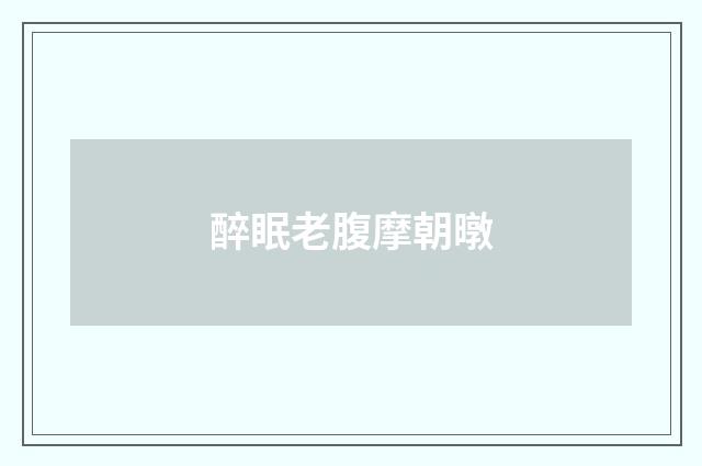 醉眠老腹摩朝暾