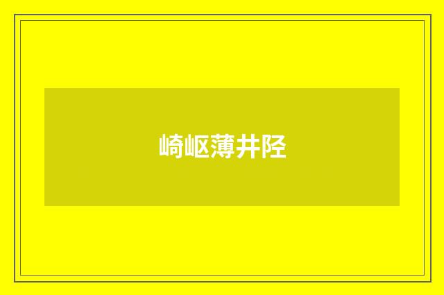 崎岖薄井陉