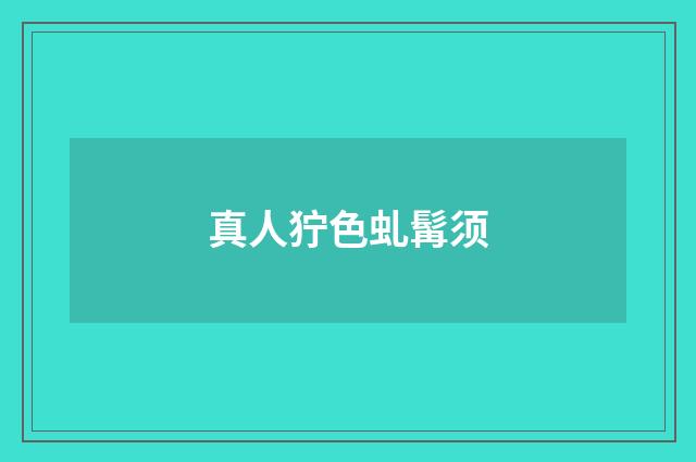 真人狞色虬髯须