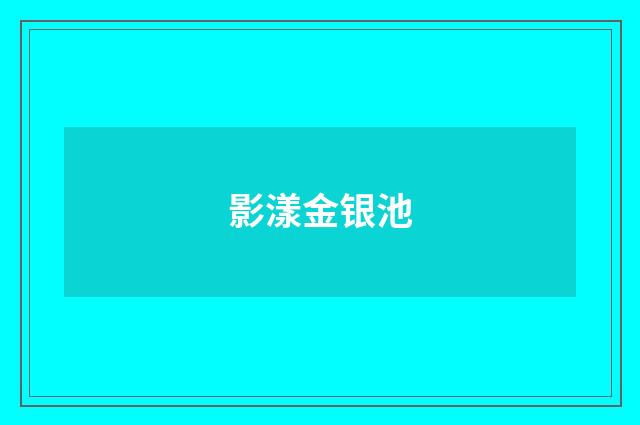 影漾金银池