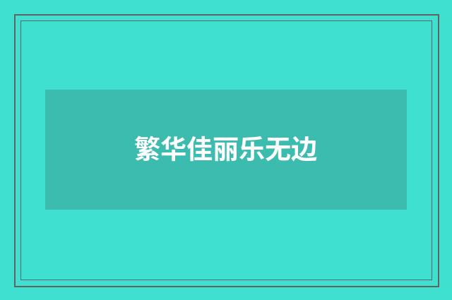 繁华佳丽乐无边