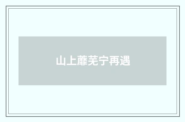 山上蘼芜宁再遇