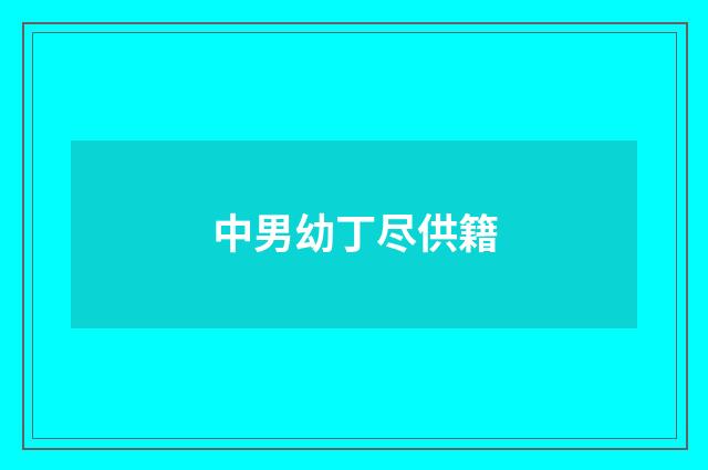 中男幼丁尽供籍