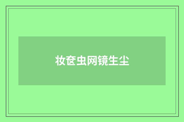 妆奁虫网镜生尘