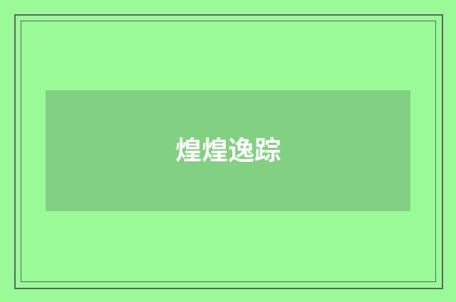煌煌逸踪