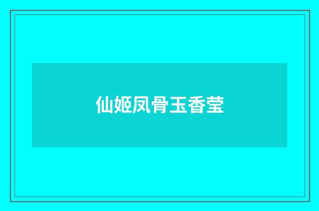仙姬凤骨玉香莹