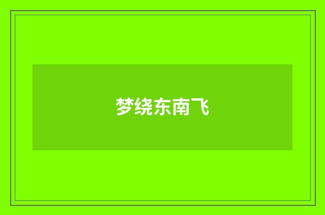 梦绕东南飞
