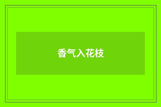 香气入花枝
