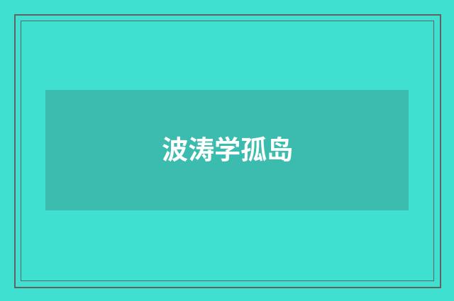 波涛学孤岛