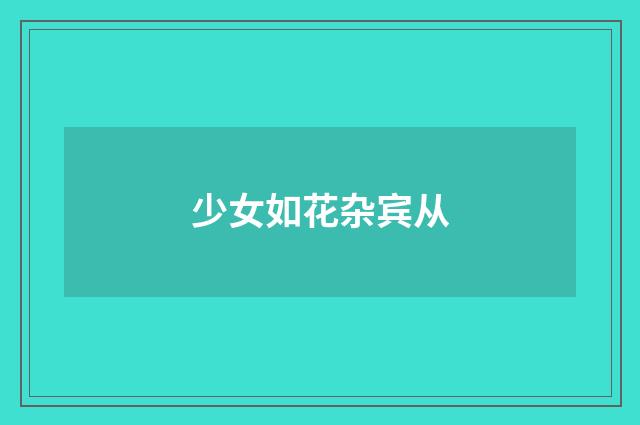 少女如花杂宾从