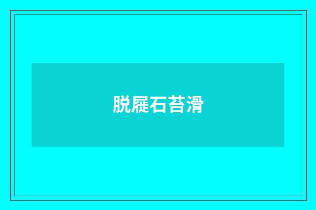 脱屣石苔滑