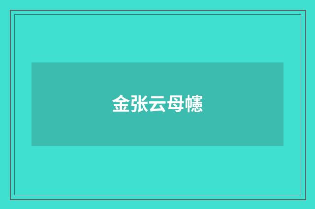 金张云母幰