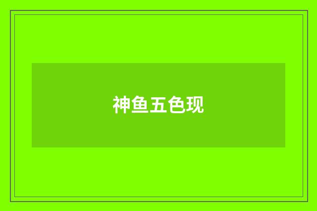 神鱼五色现