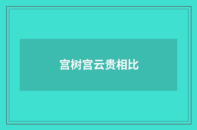 宫树宫云贵相比