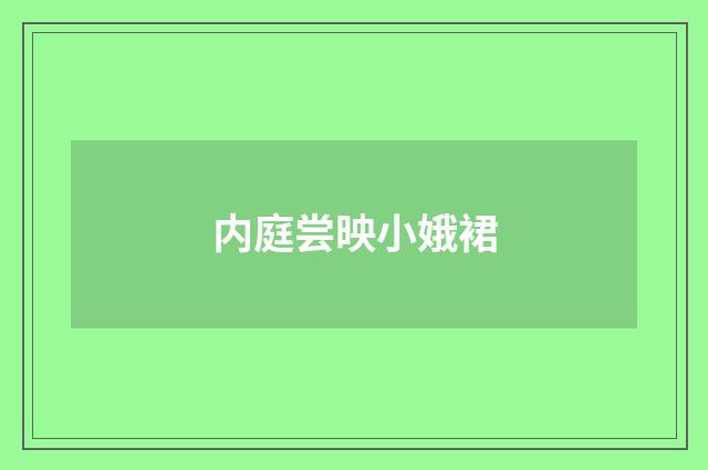 内庭尝映小娥裙