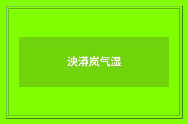 泱漭岚气湿
