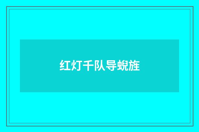 红灯千队导蜺旌