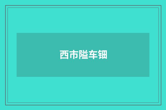 西市隘车钿