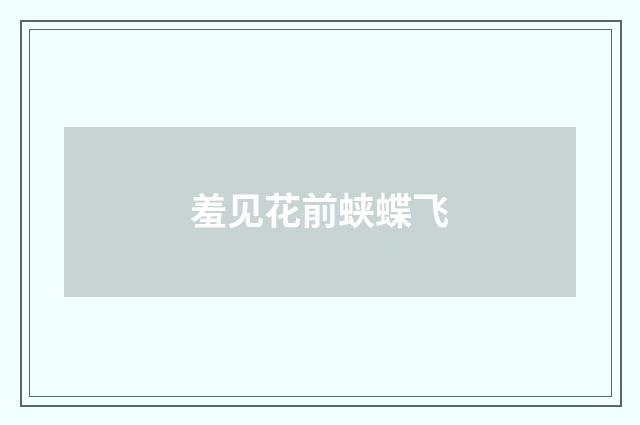 羞见花前蛱蝶飞