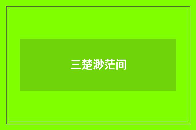 三楚渺茫间