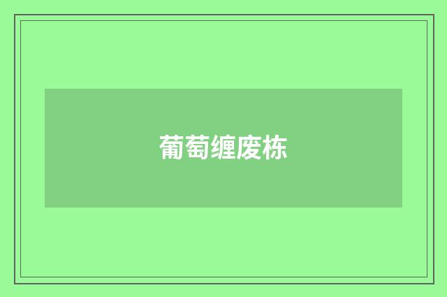 葡萄缠废栋