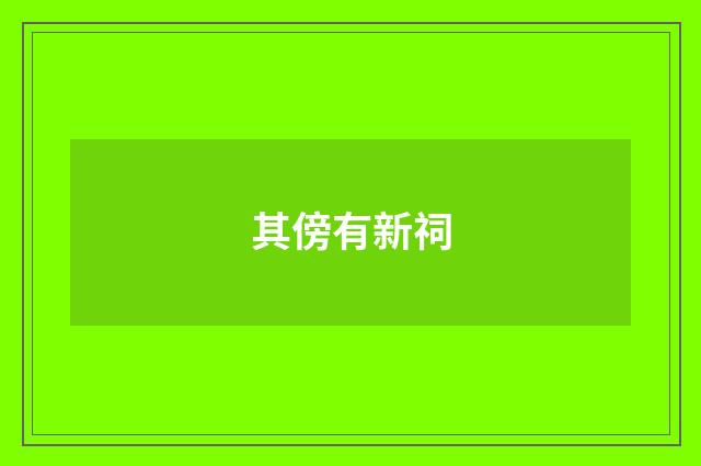 其傍有新祠
