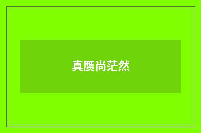 真赝尚茫然