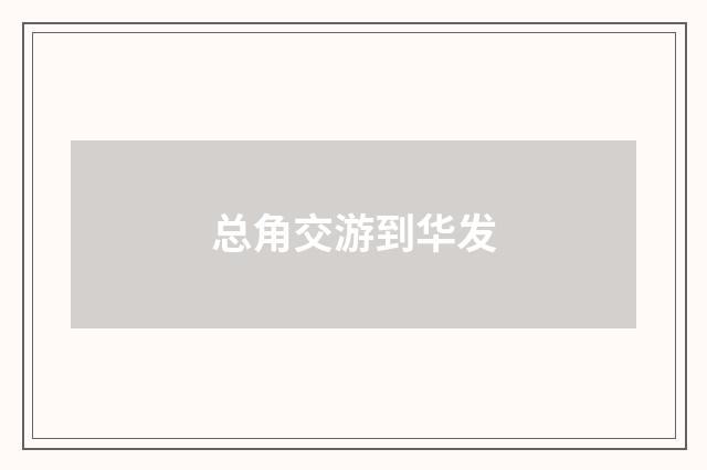 总角交游到华发
